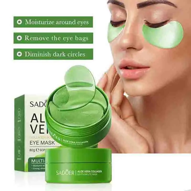 Collagen Sheet Mask - Masker mata kolagen Aloe Vera, 60