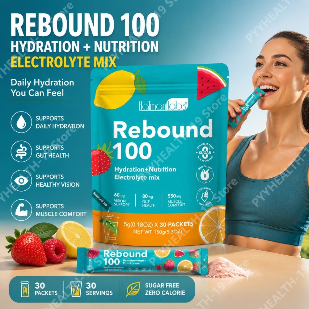 Vitamin C Powder - HalmanLabs Rebound 100 Bubuk Campuran Elektrolit