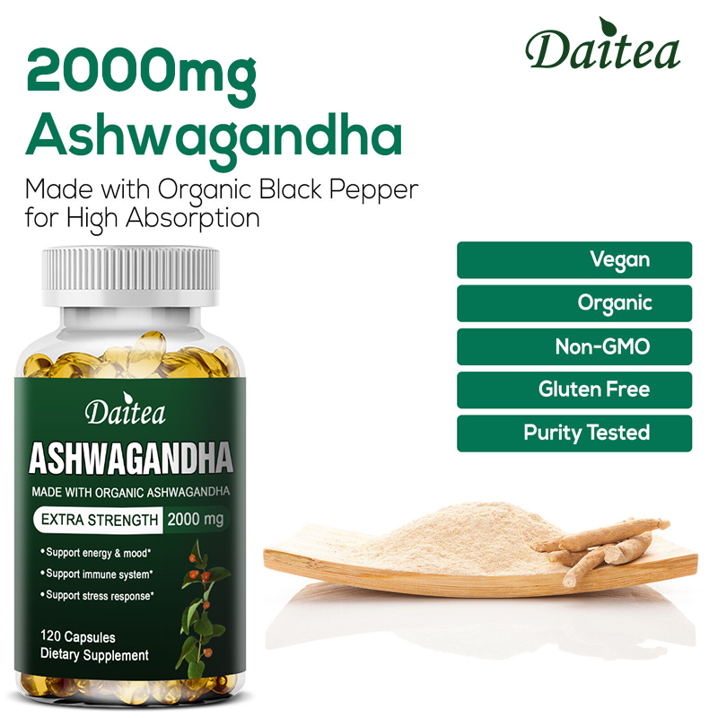 Daitea kapsul ekstrak Ashwagan - Vitamin C Powder ulasan dan harga