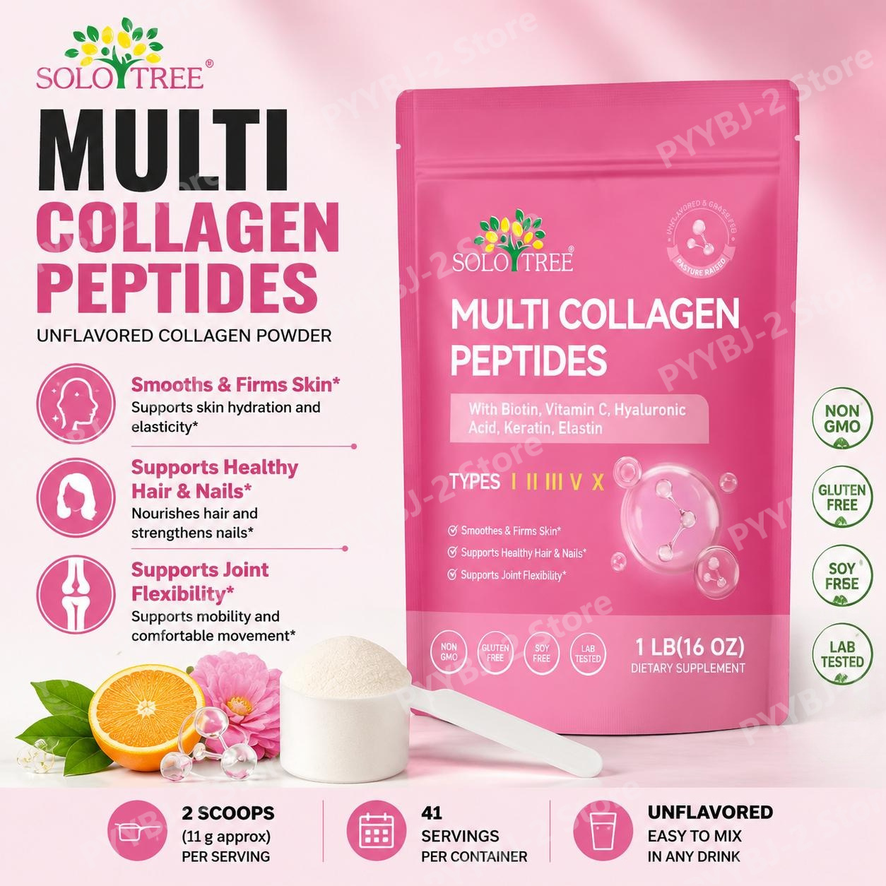 Bubuk Multi Kolagen Peptida Ti - Vitamin C Powder ulasan dan harga