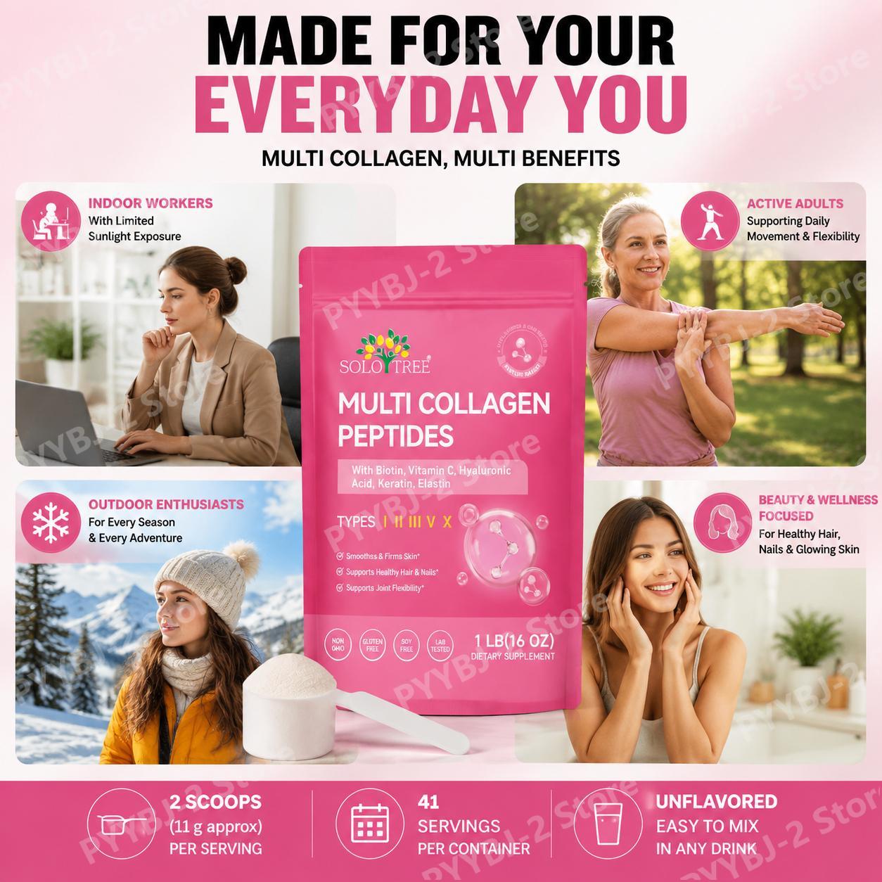 Bubuk Multi Kolagen Peptida Ti - Vitamin C Powder ulasan dan harga