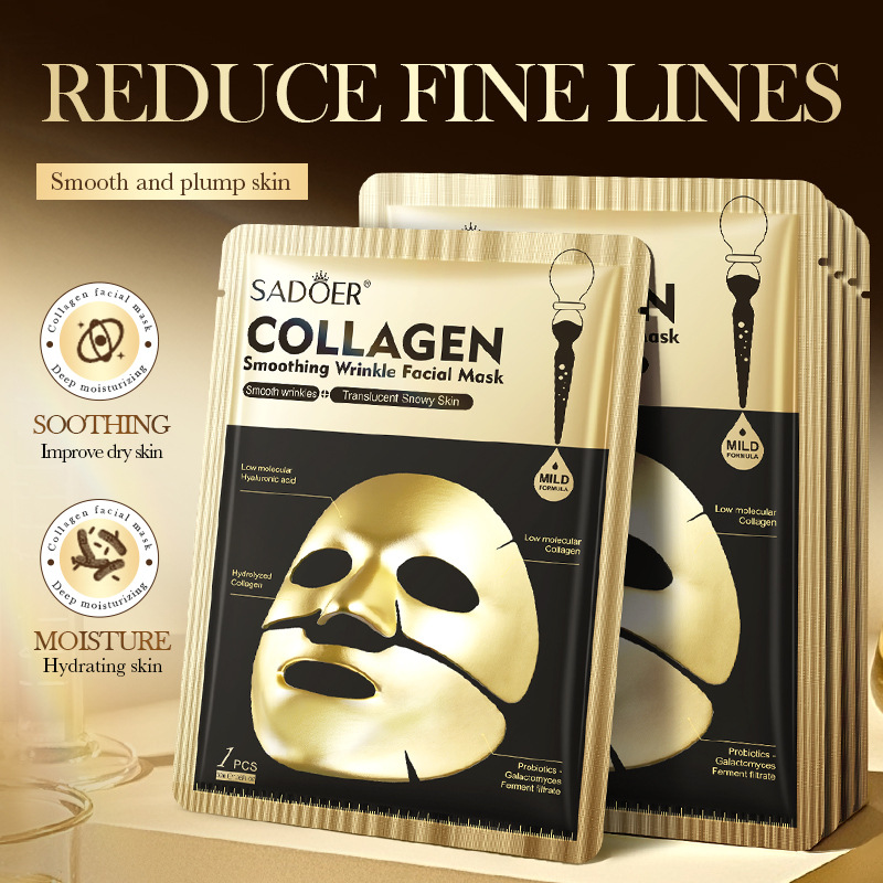 Masker Wajah Kolagen Emas SADO - Collagen Sheet Mask ulasan dan harga