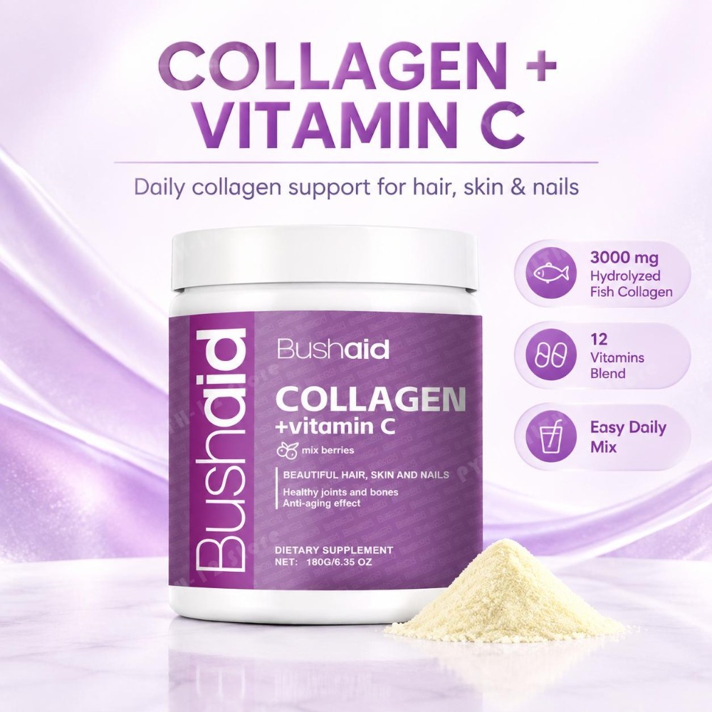 Bubuk Peptida Kolagen Laut Ter - Vitamin C Powder ulasan dan harga