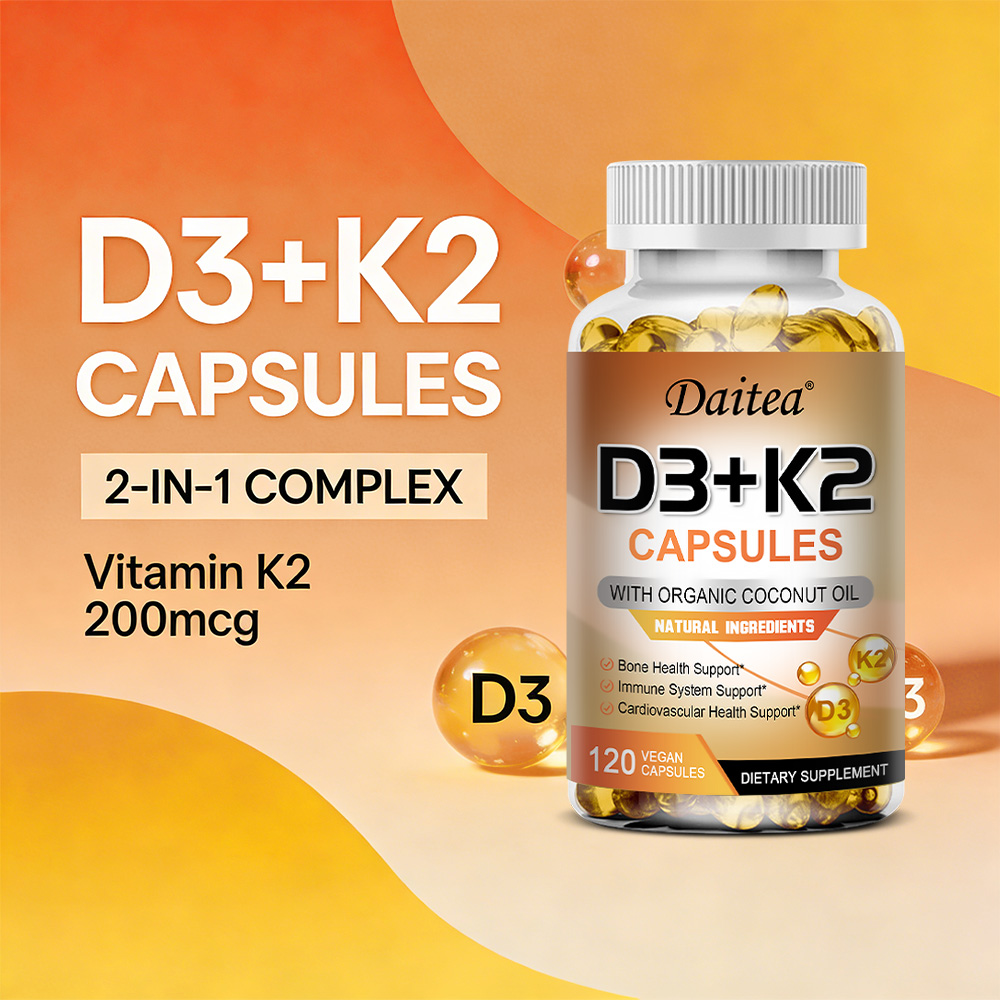 Kapsul Vitamin D3 K2 - 5000 IU - Vitamin C Powder ulasan dan harga
