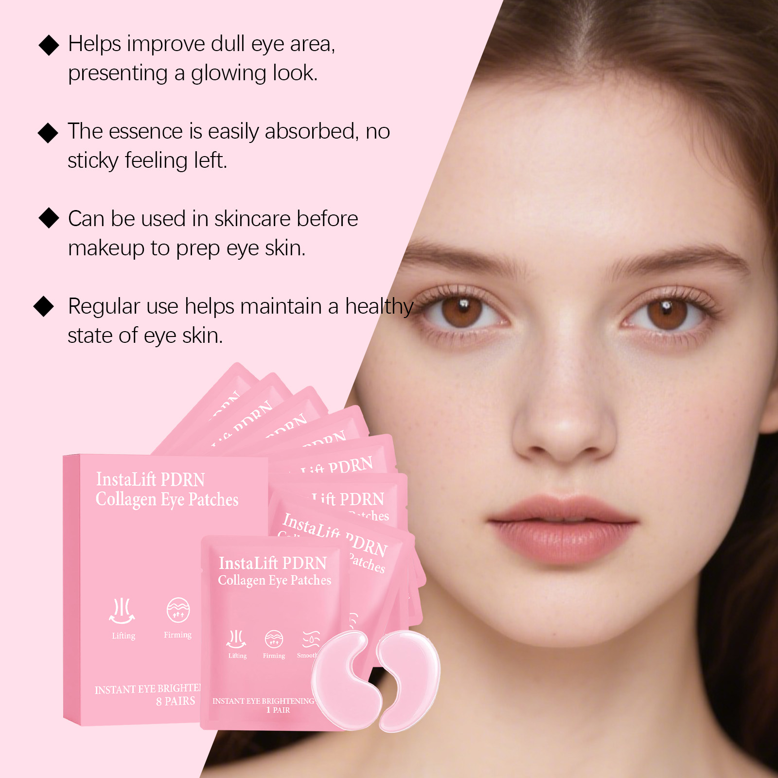 Instalift PDRN Collagen Eye Pa - Collagen Sheet Mask ulasan dan harga