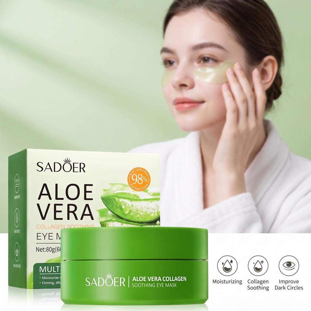 60 Buah Masker Mata Kolagen Li - Collagen Sheet Mask ulasan dan harga